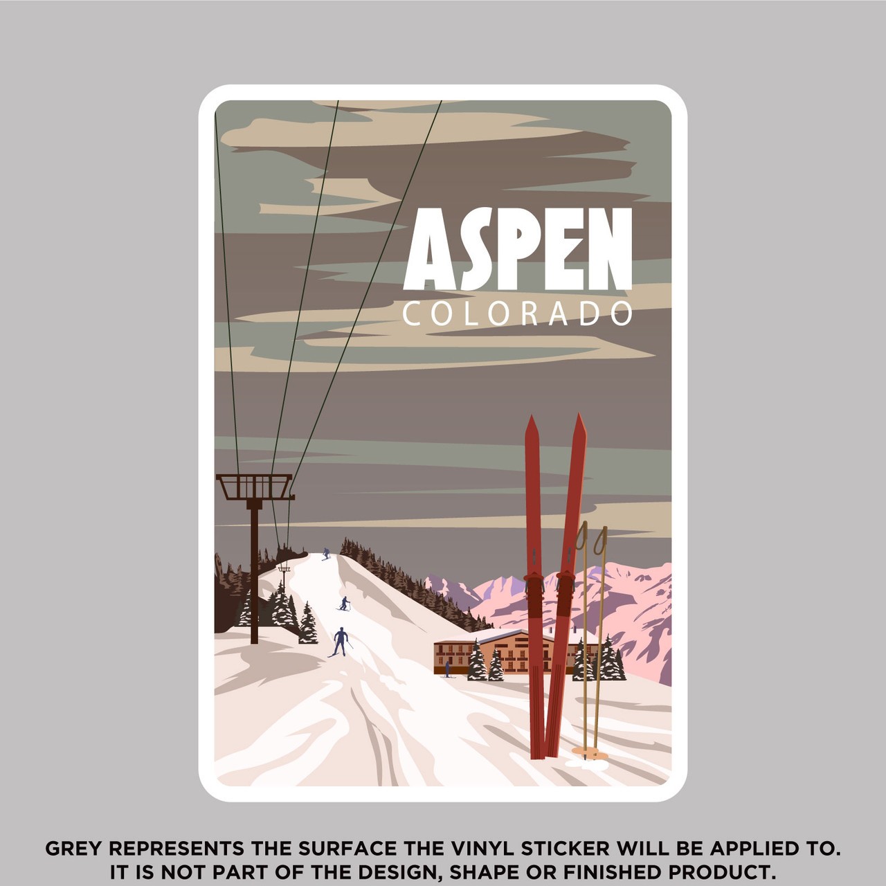 Aspen Colorado Skis in Snow