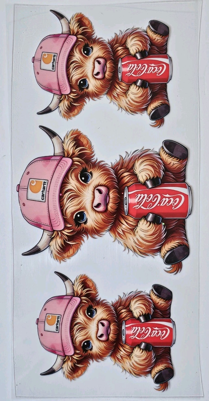Coke Cow UV DTF Transfer Sticker Wrap Tumbler UVDTF BUY 10+ GET COMBINED SHIP