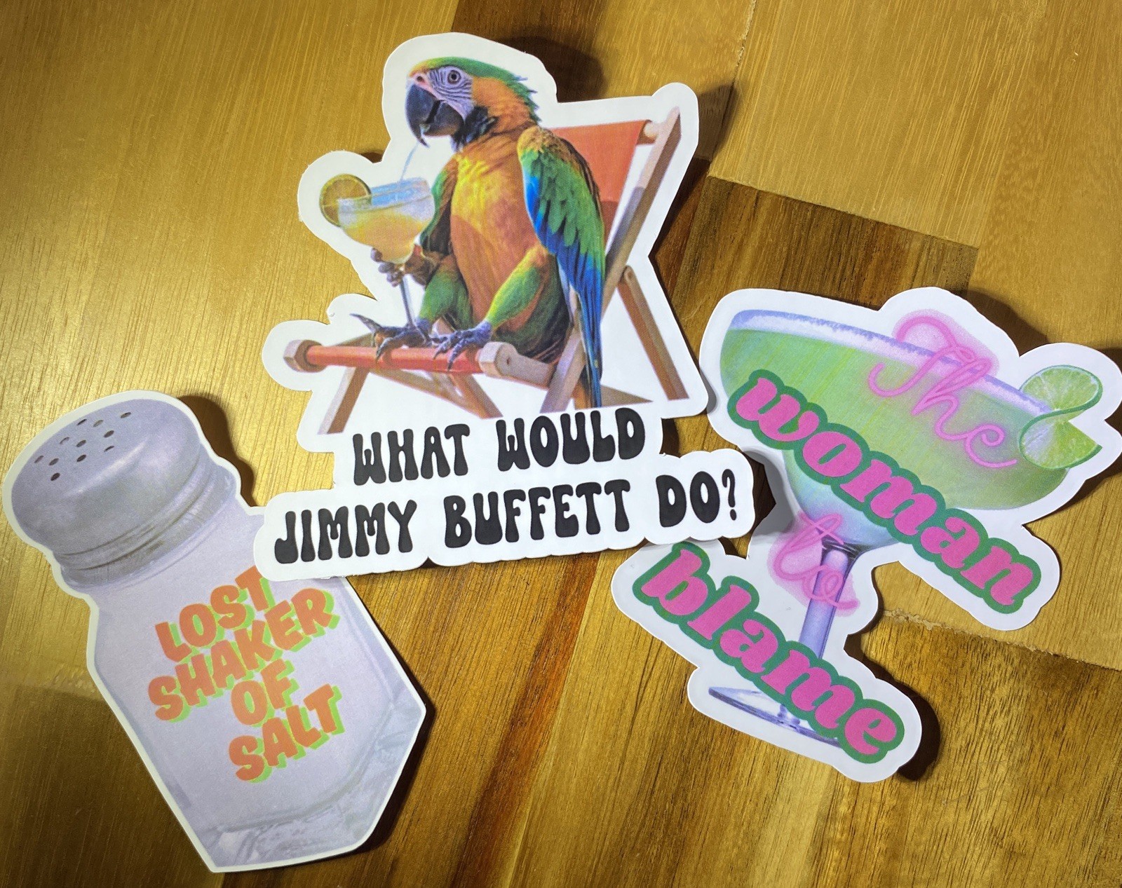 SET of 3!! Margaritaville Stickers It’s 5 o’clock Somewhere Sticker WATERPROOF!