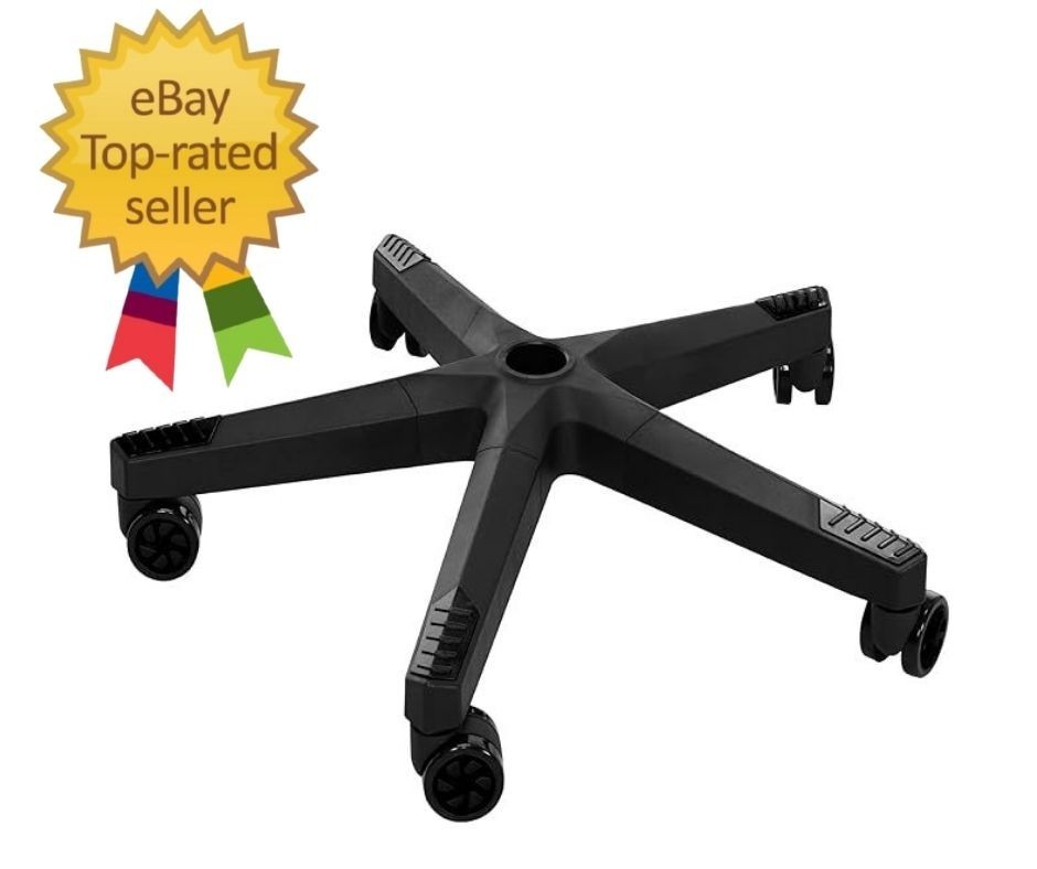 28 Inch Heavy Duty Nylon Gaming Office Chair Base Replacement Part with 5 Cas…