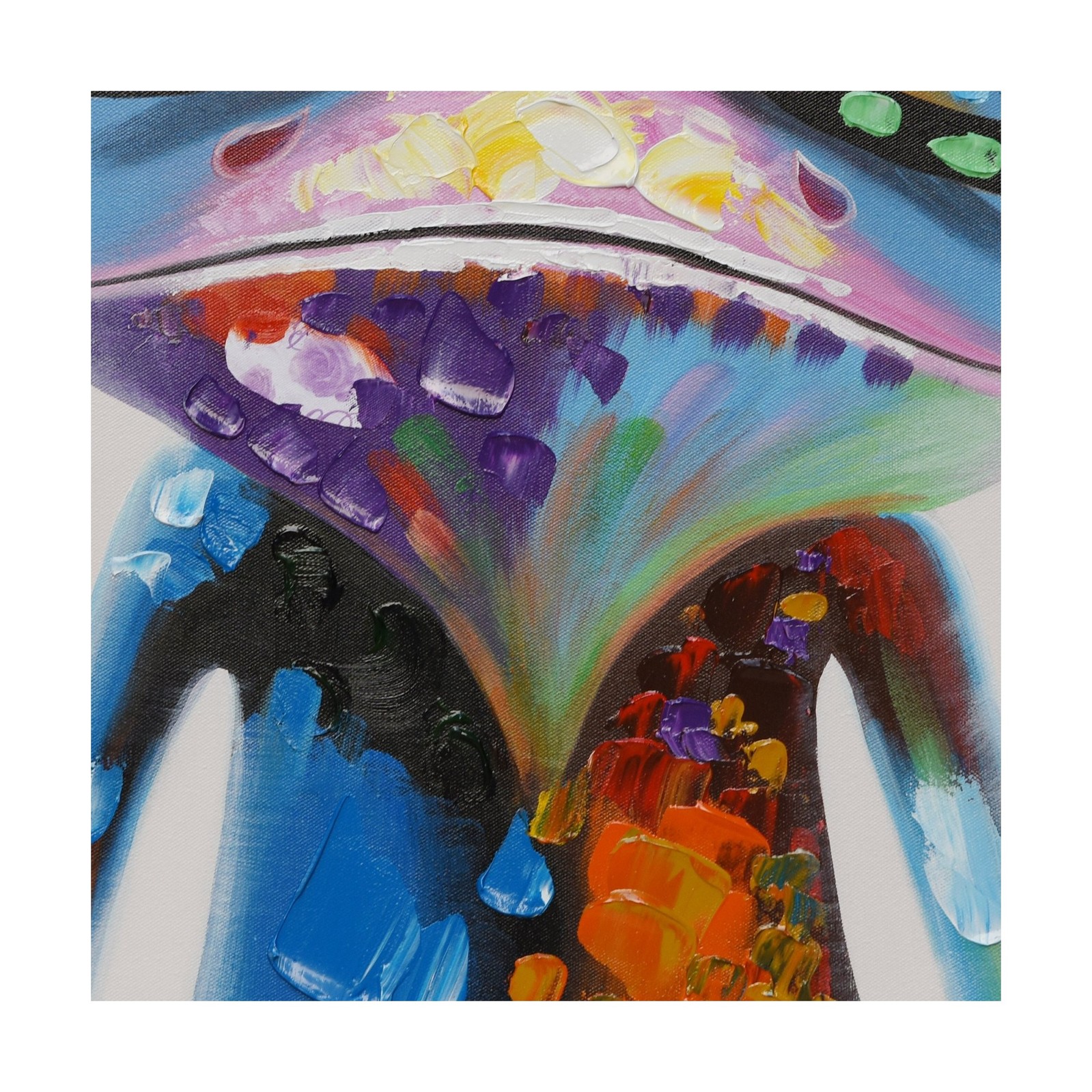 SEVEN WALL ARTS Frog Canvas Wall Art Colorful Animal Painting Pictures Happy …