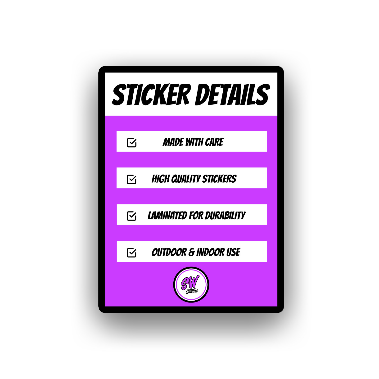 Mirror Effect Rose Sticker – Laminated – 3″ | Holographic / Mirror Effect