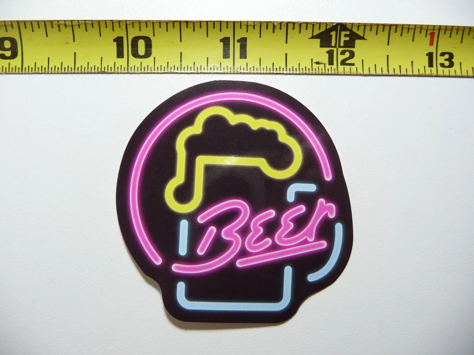 NEON SMALL STICKER DECAL BEER BAR CLUB MUG FOAM LAPTOP FUNNY DECORATION