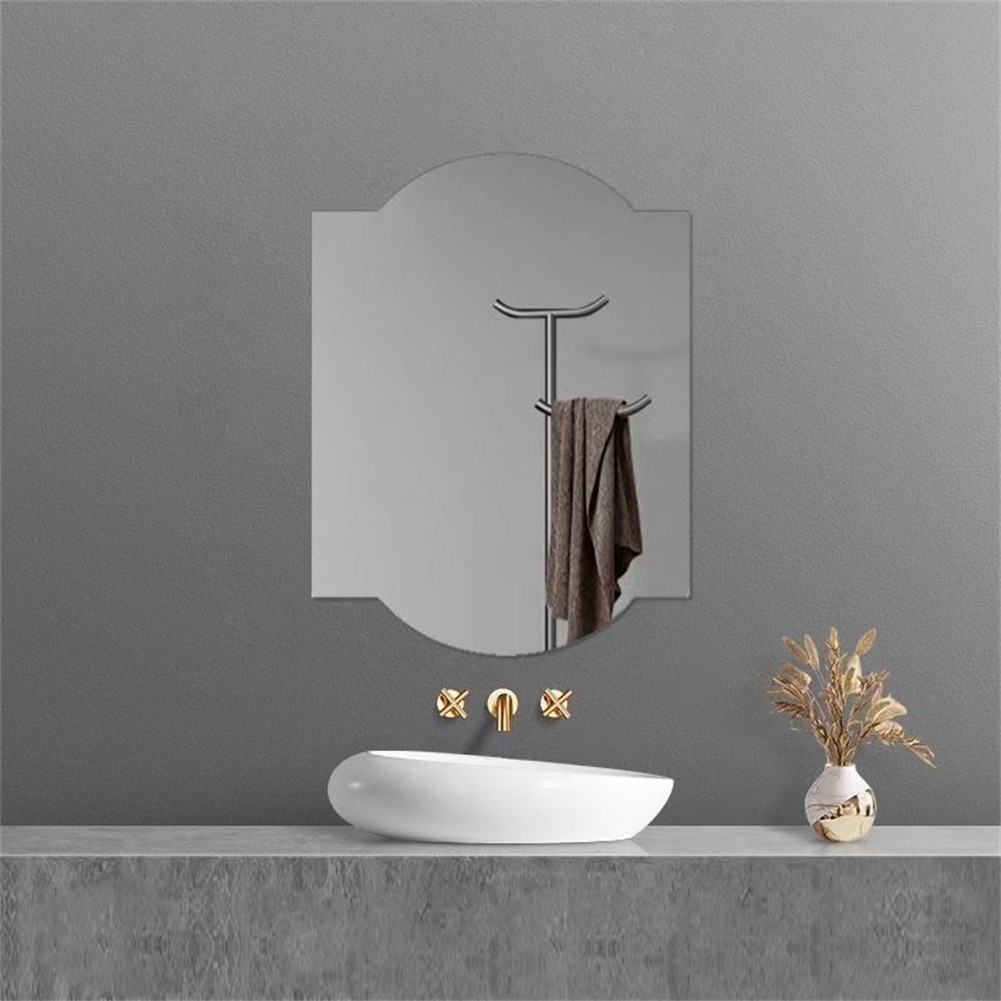 Frameless Mirror Dressing Table Mirror Unique Irregular Design Artistic Appeal