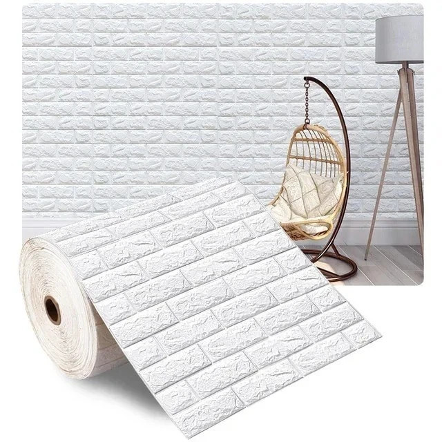 3D Foam Brick Self Adhesive Wallpaper Waterproof Wall Stickers Home Decor