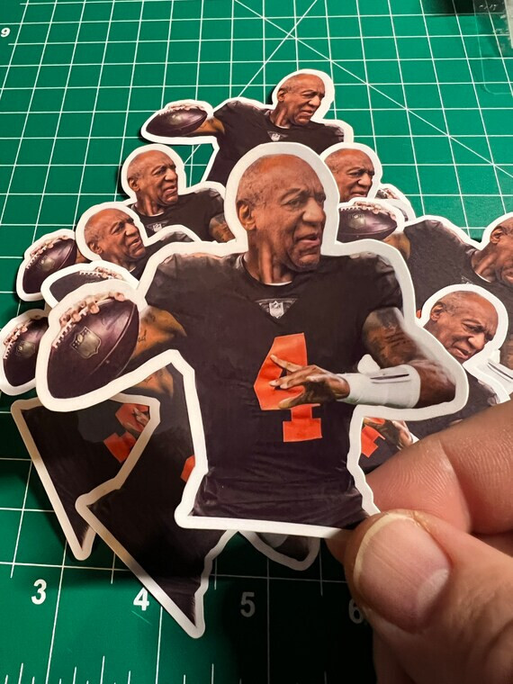 Deshaun Watson Bill Cosby Parody Sticker – Laminated Vinyl Sticker – 3″x3″