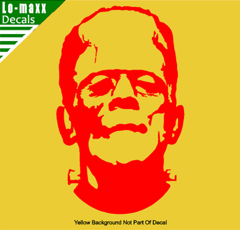 Frankenstein Monster Spooky Cool Car Window High Quality Die Cut Vinyl Decal