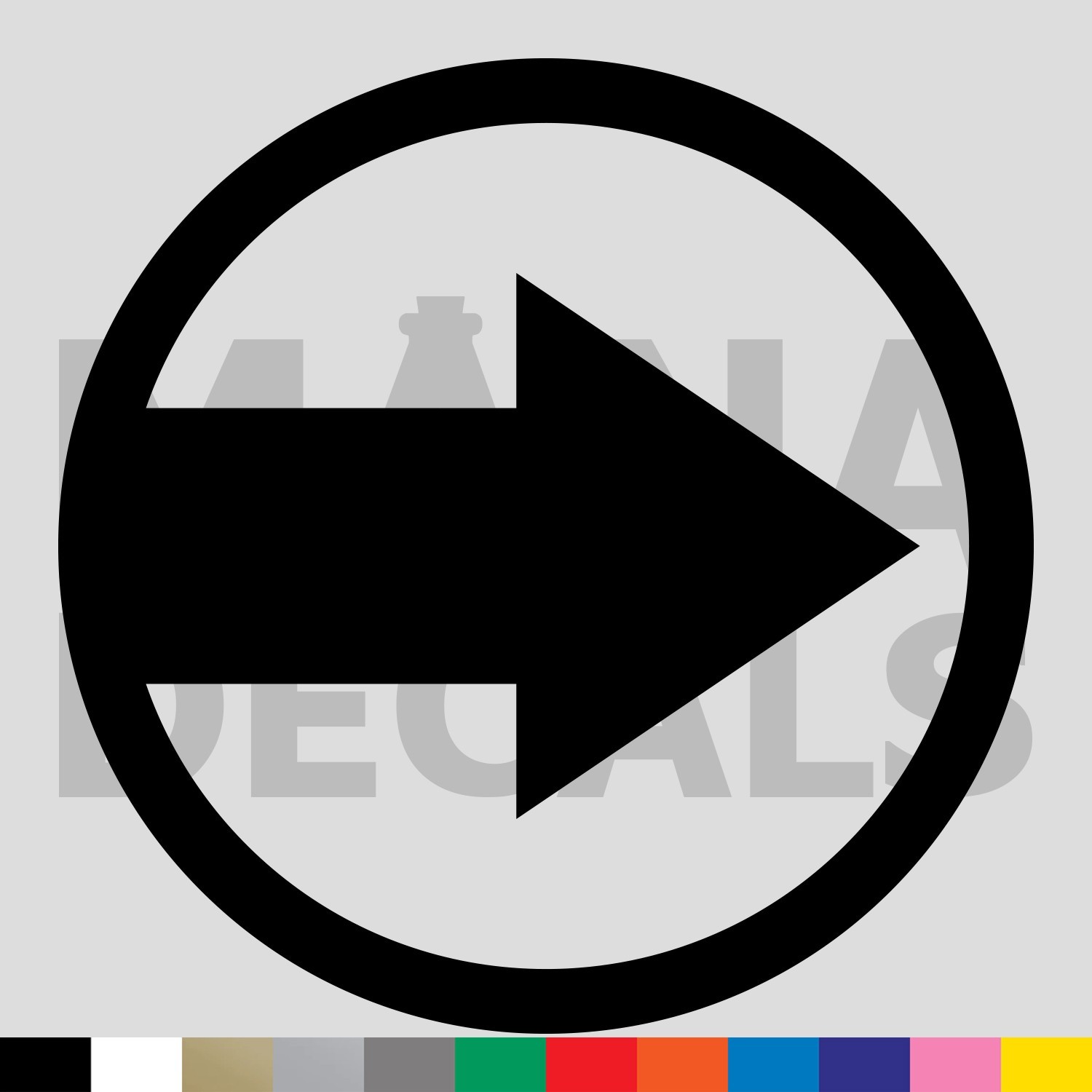 Arrow Circle Vinyl Die Cut Decal Sticker – Left Right Up Down Direction Point