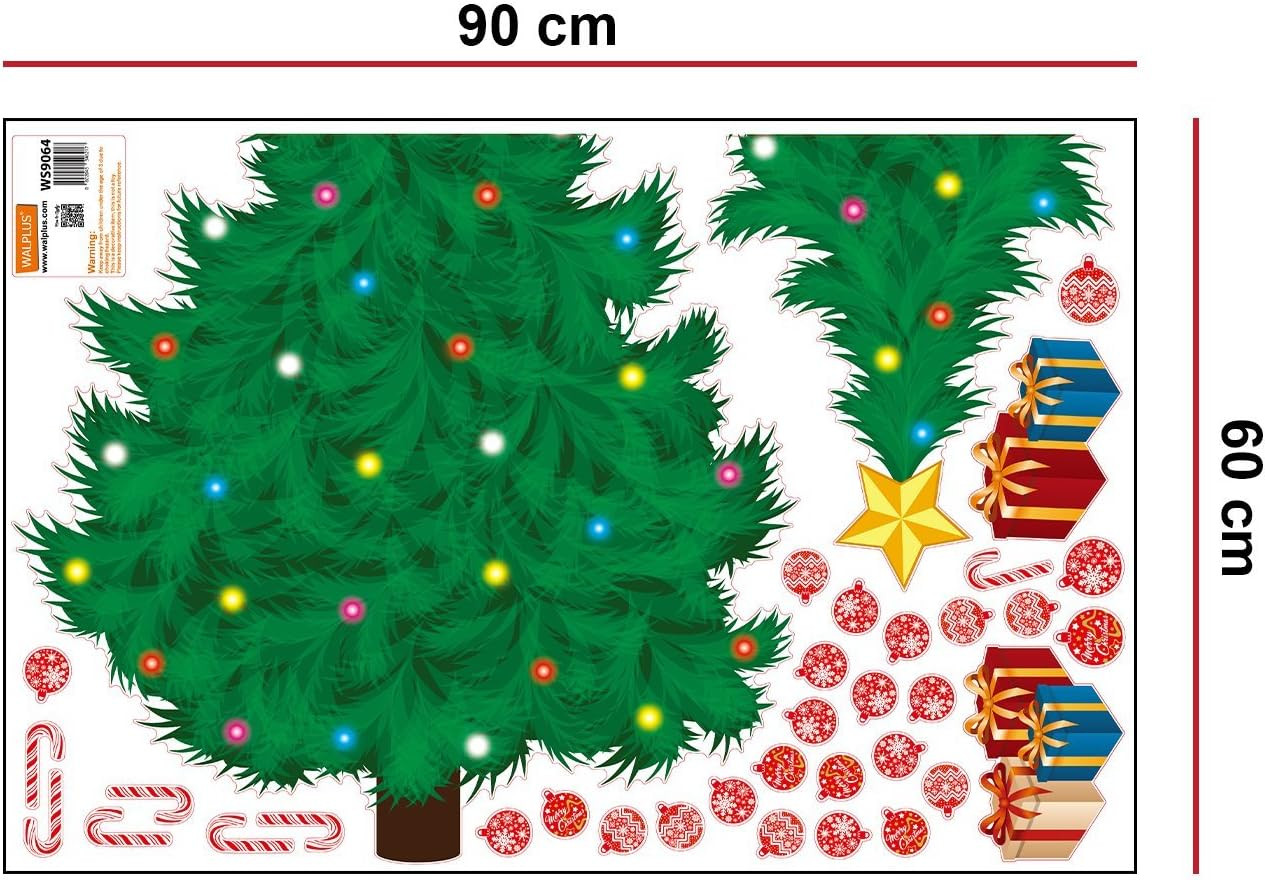 Christmas Decorations Clearance for Home Indoor Wall Stickers Merry Christmas De