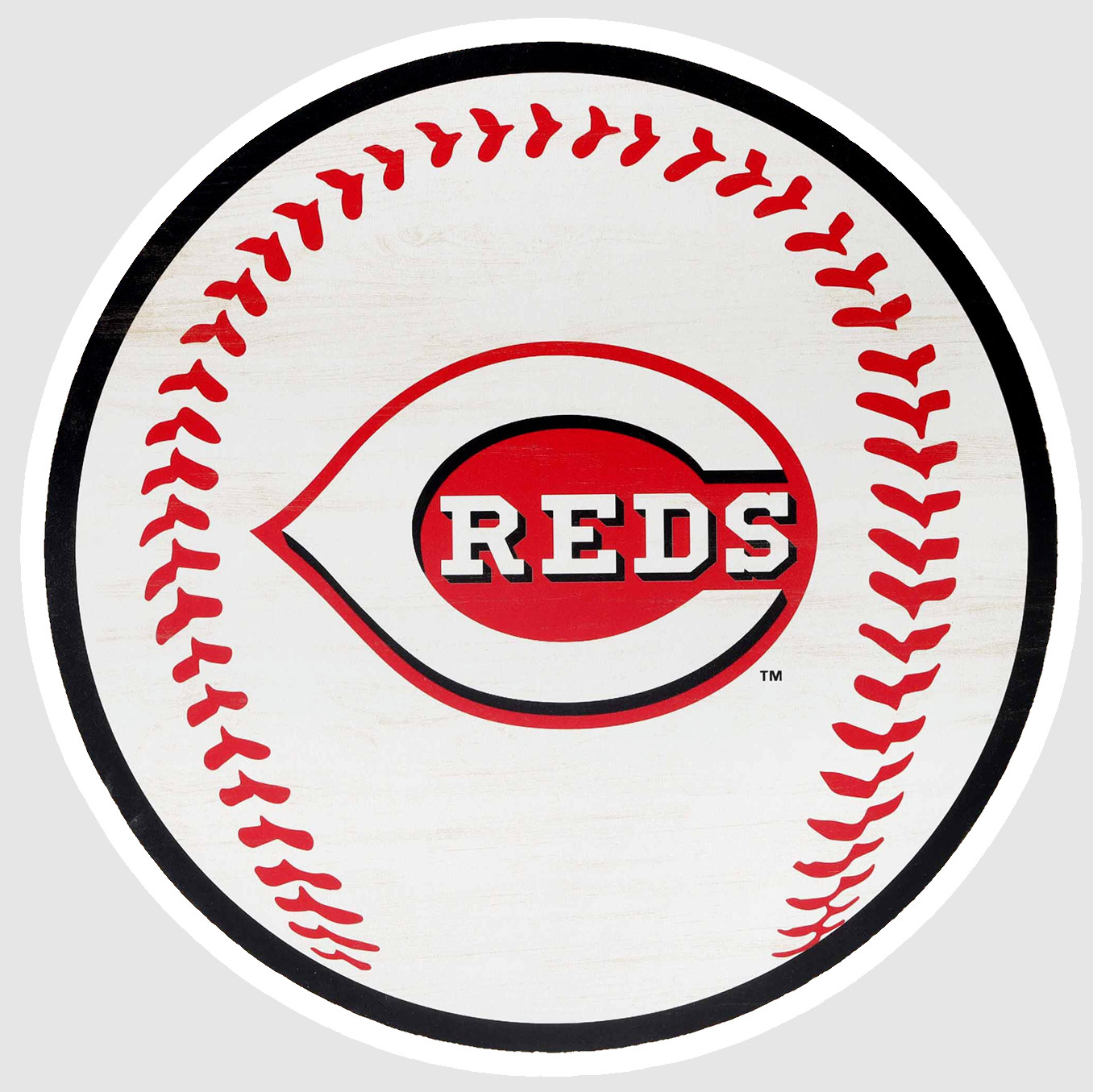 Cincinnati Red Black Baseball Weather Resistant Vinyl Sticker/Decal 04