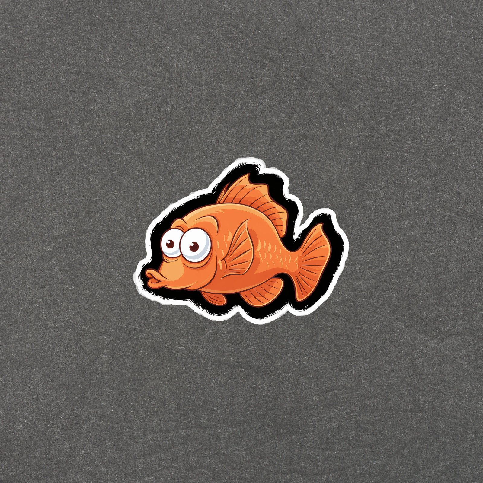Cute Cartoon Goldfish Sticker – Fun Aquatic Animal Decal for Kids #4154