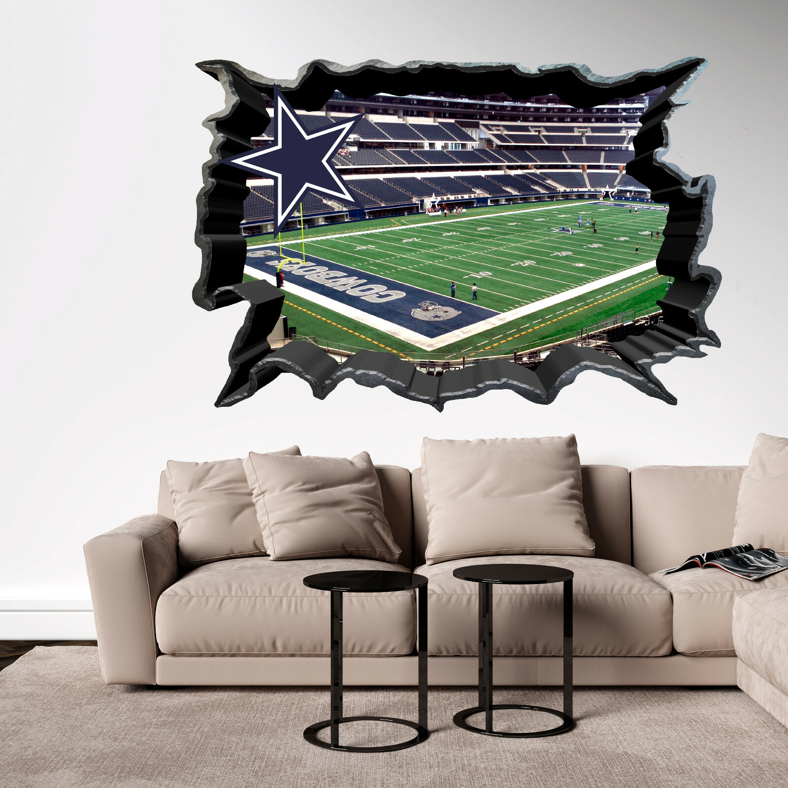 Dallas Cowboys Stadium – Football Stadium 3D Effect – Brake Wall Effect 3D