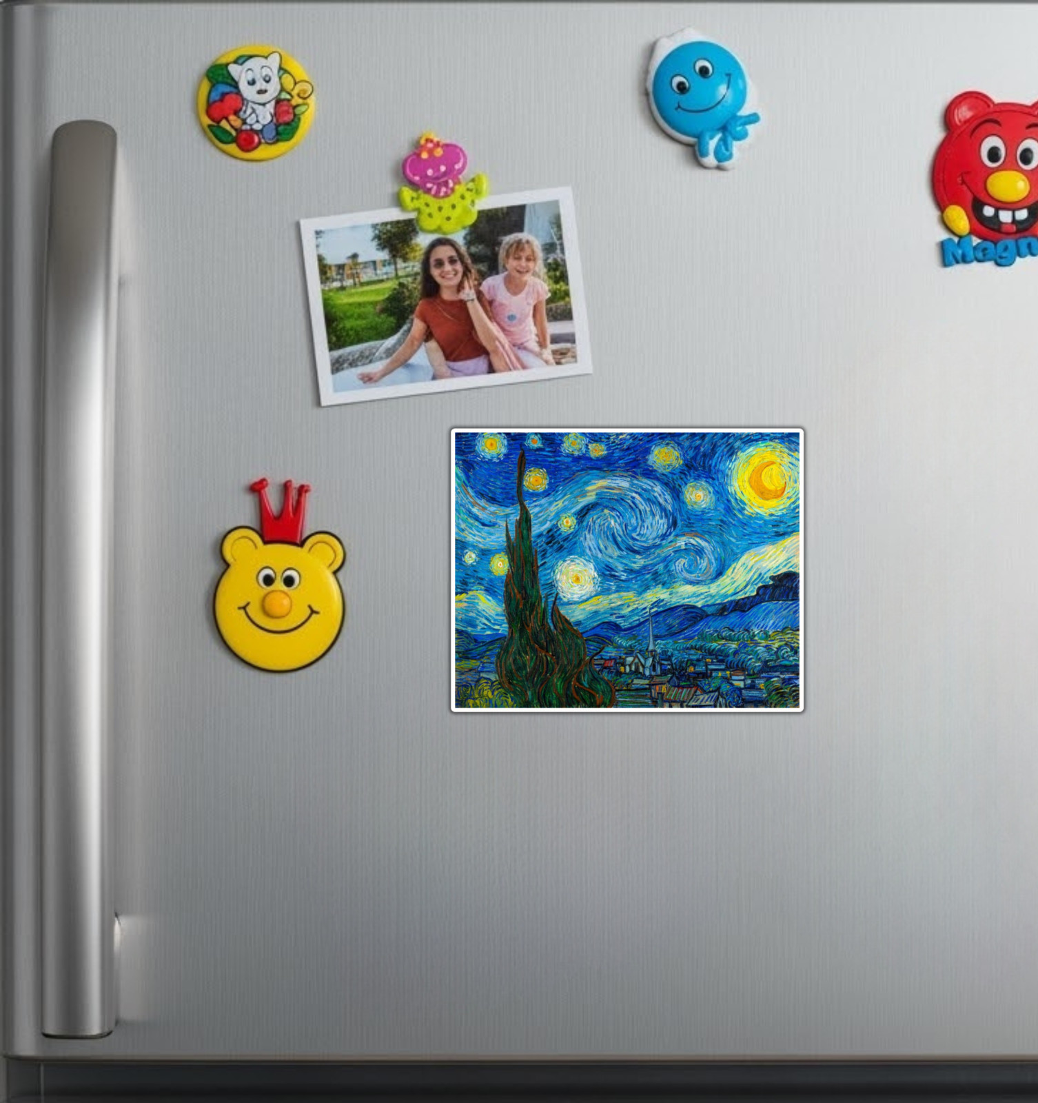 Starry Starry Night Vincent Van Gogh Fridge Magnet or Laptop Sticker