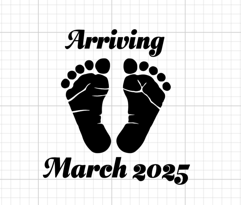 Announce The Arrival Of New Baby Heat Transfer Vinyl Iron On Image DIY Shirts