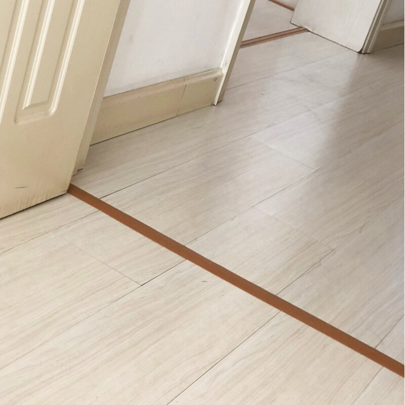 Self Adhesive Floor Board Edge Seal Line Threshold Strip Tile Tape Flat Door PVC