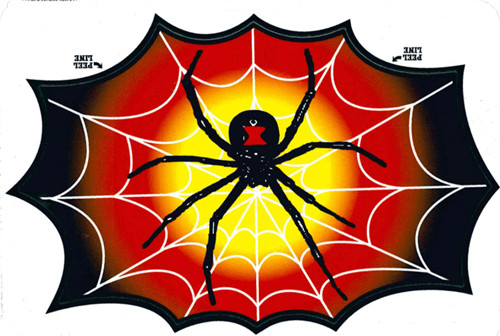 Spider In Web – 3″ X 5″ – Sticker