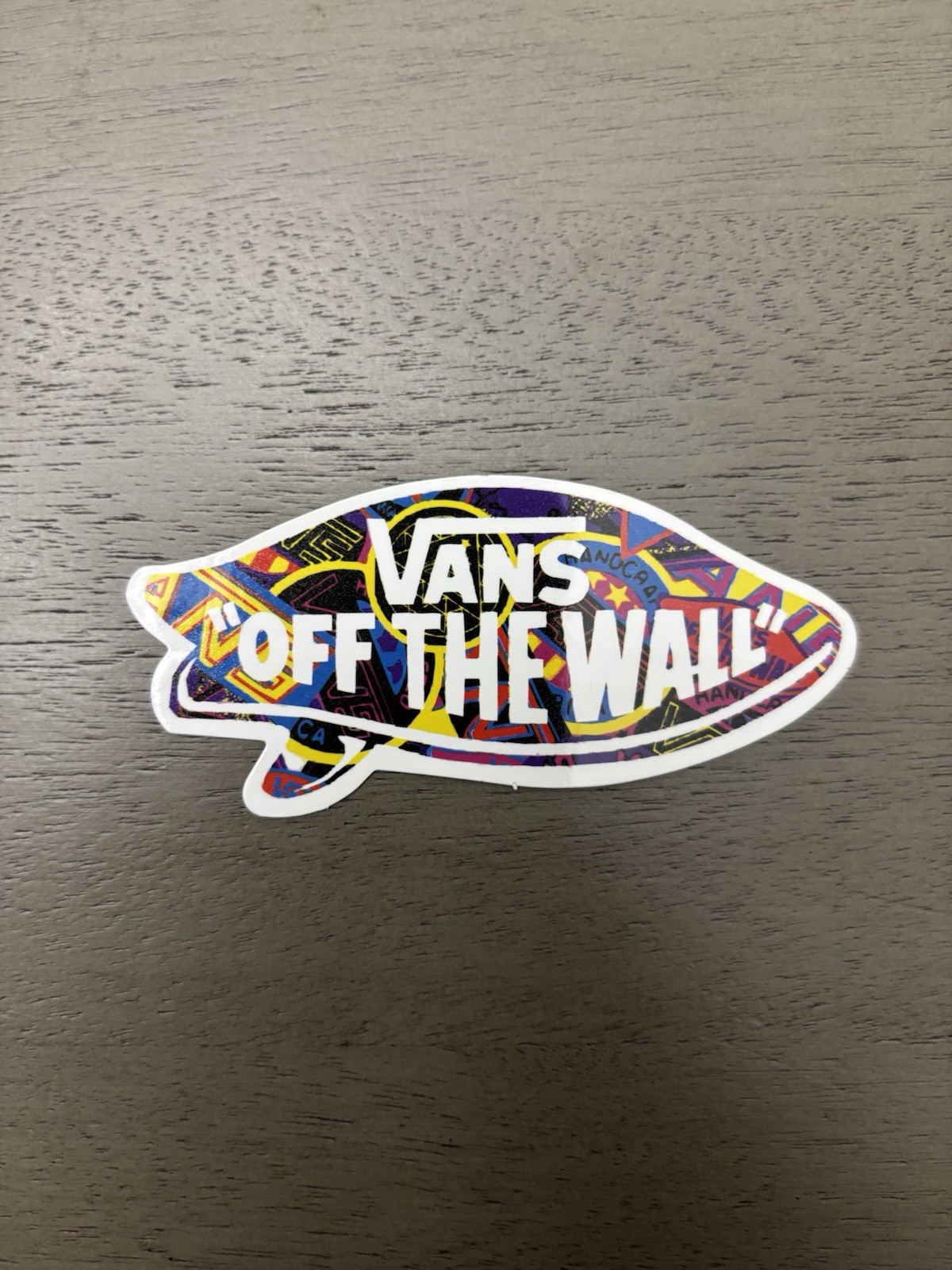 Vans “Off The Wall” Logo Decal: Decorative Skate Luggage Skateboard Sticker