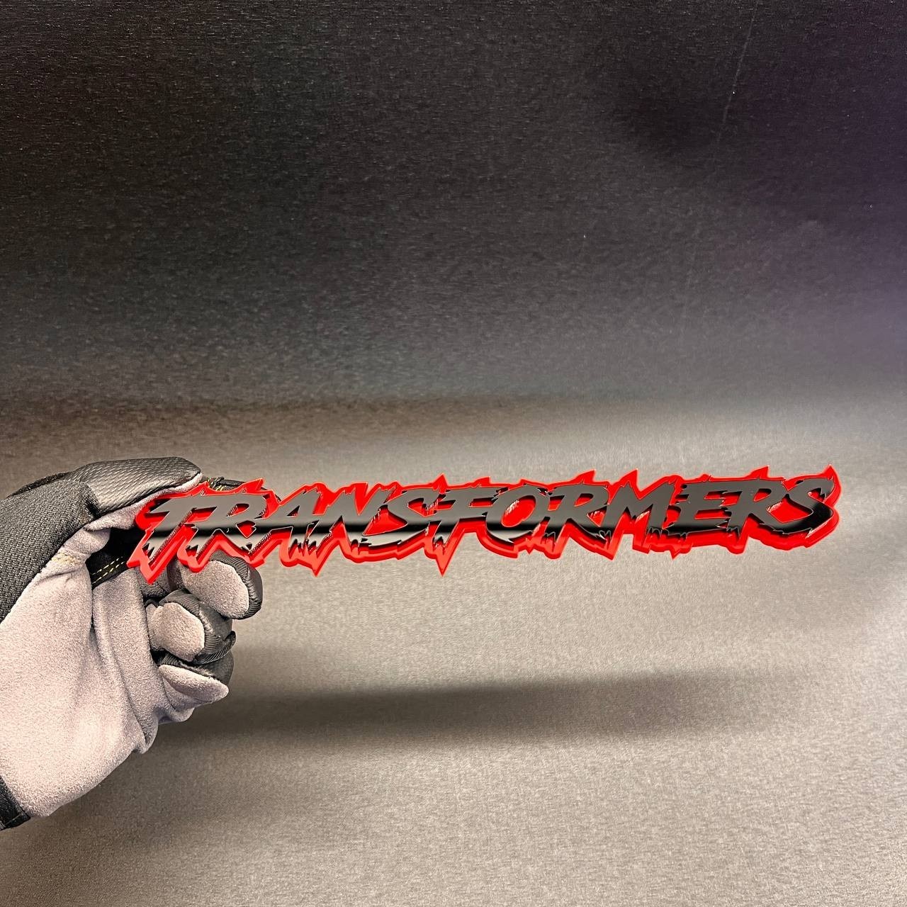 (1PC) TRANSFORMER Custom 3D Car Emblem – Multicolor Acrylic Car Badge Decal
