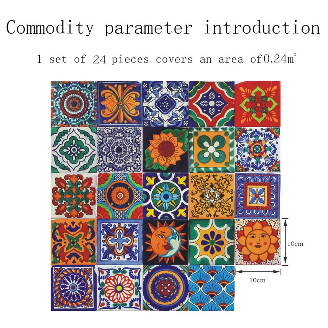 Traditional for TILE Transfers Stickers Wall Vintage Victorian Moroccan Retro