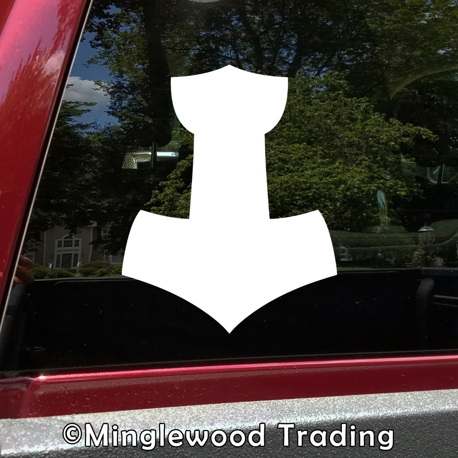 Thor’s Hammer Vinyl Sticker | Mjolnir Asatru Norse God of Thunder Die Cut Decal