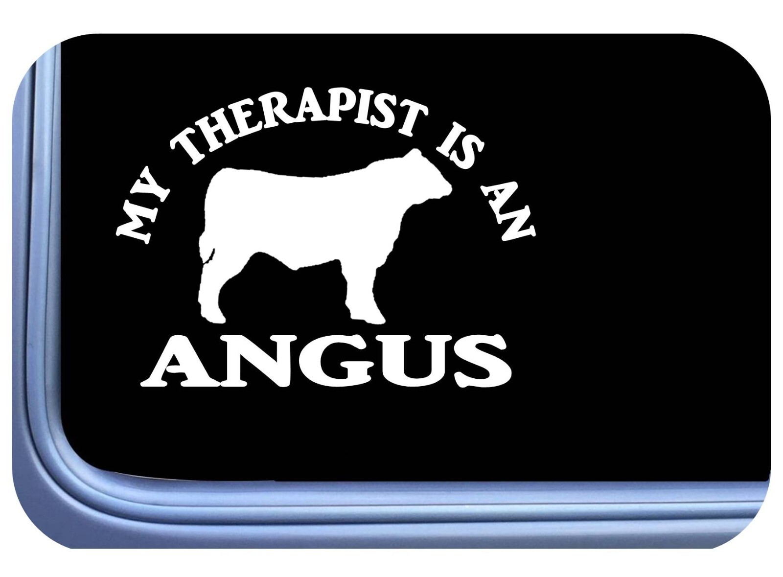 Angus Bull Decal Therapist 6″ Sticker OS 603 cattle cow aberdeen beef