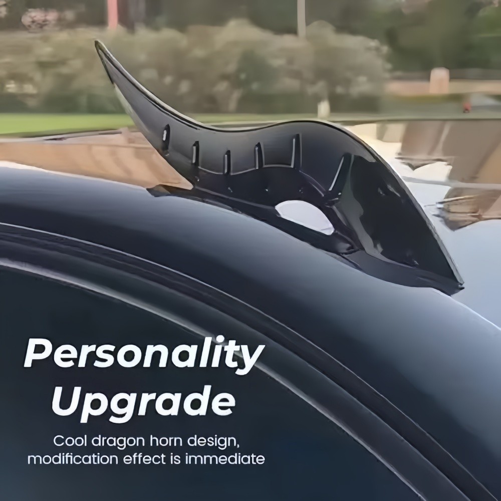 2Pcs Car Roof Decoration Car Roof Dragon Horn Modification Personality Universal