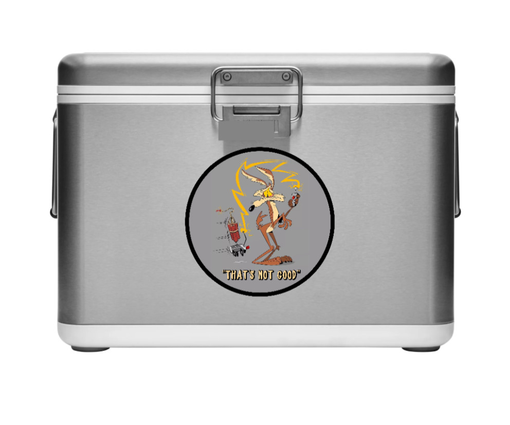 Wiley – (That’s Not Good) – 4″ Handmade Vinyl Decal Vehicle Laptop Cooler Decor