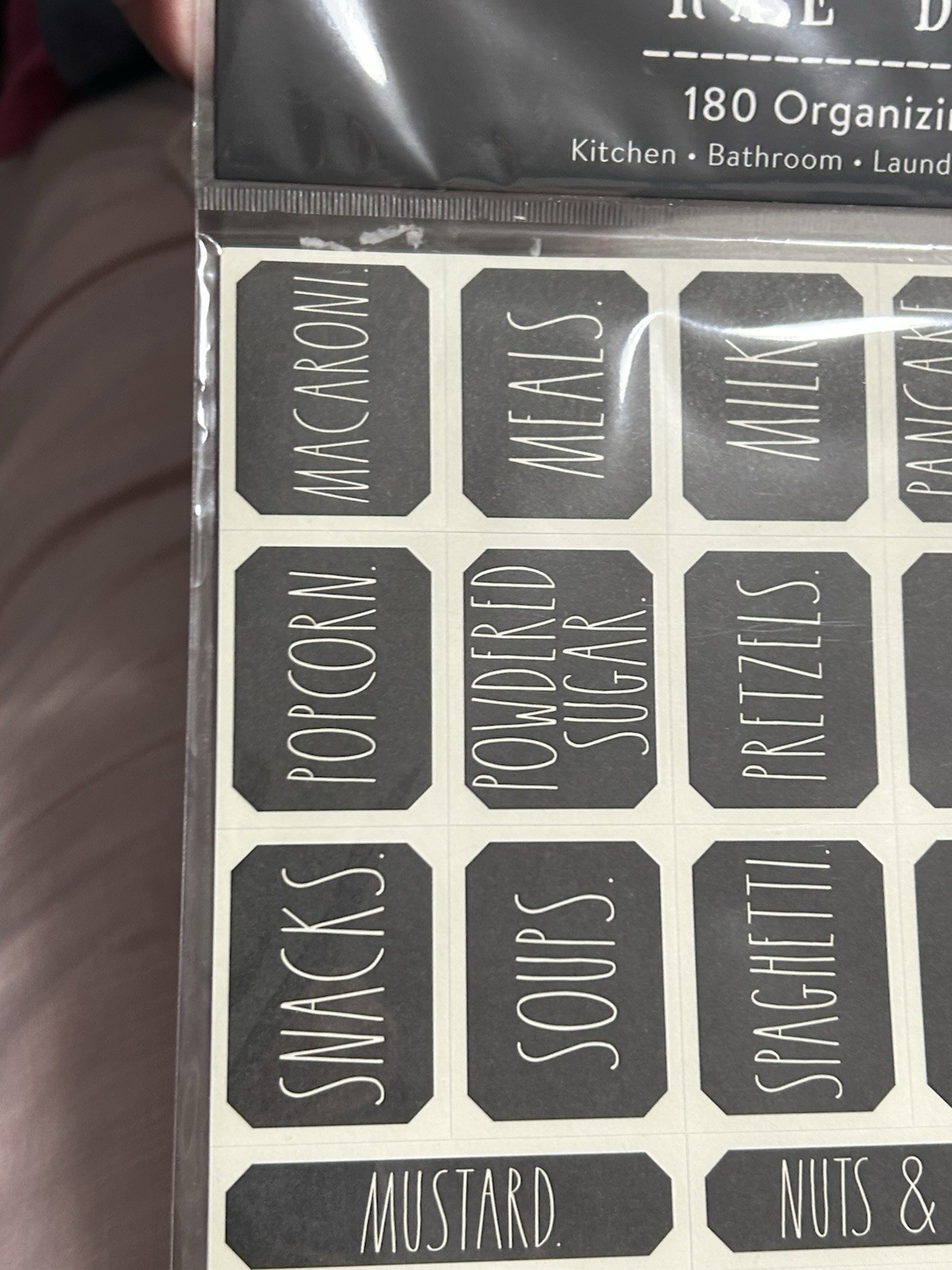 Rae Dunn 280 Organizing Household Labels Stickers Labels NWT