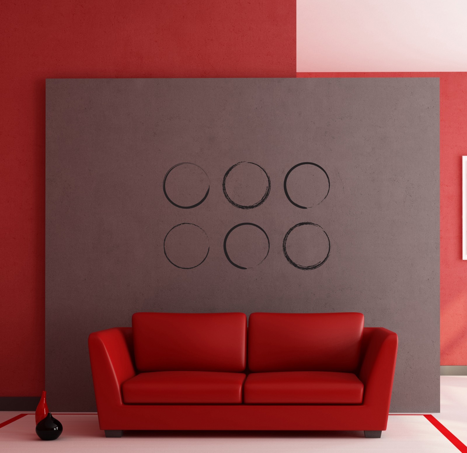 Wall Stickers Vinyl Decal Abstract Decor Modern Style Circles (z1221)