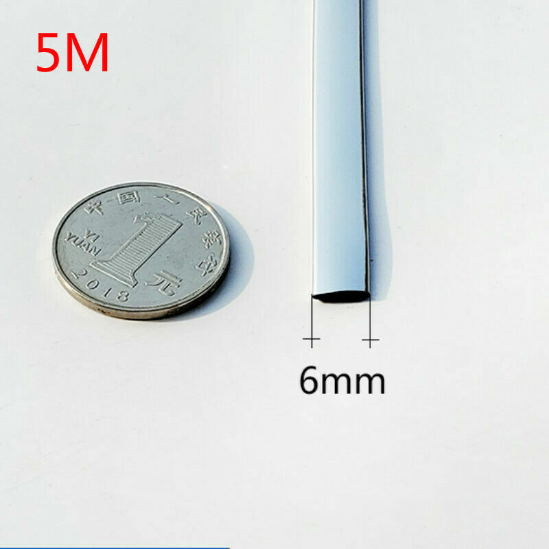 5M Chrome Car Moulding Trim Strip car Door Edge Scratch Protector Universal