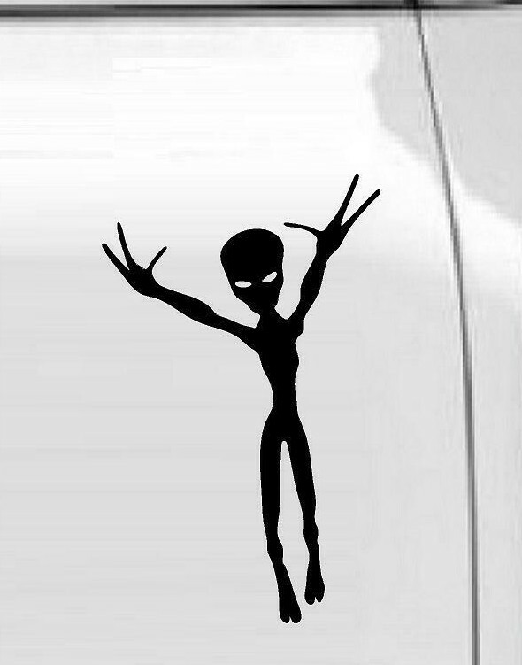 Alien #4 Vinyl Decal Home Décor 6″ x 8″