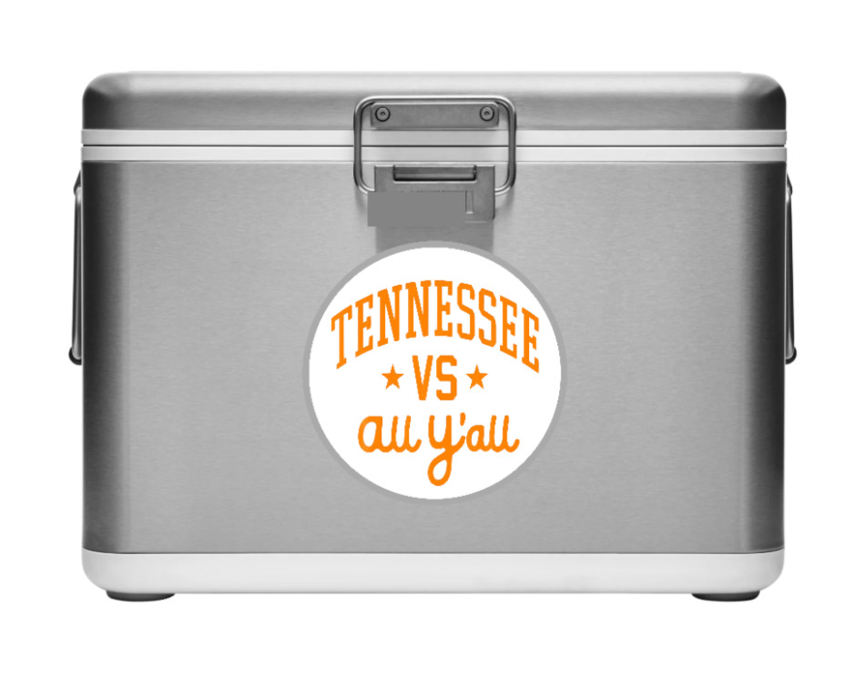 Tennessee – VS All Y’all – Vinyl Decal 4″ Car Truck Window Laptop Cooler Smoker