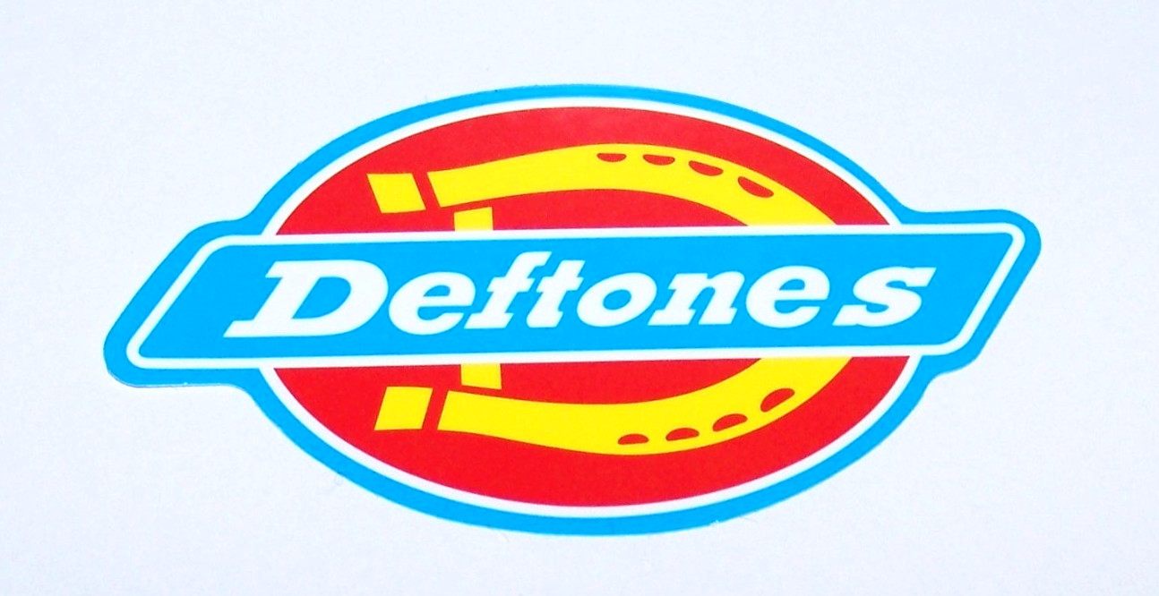DEFTONES Logo Cut Sticker Decal Band Music Rock Alternative Metal Deftones