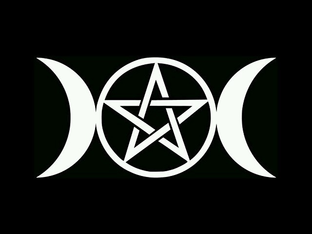 WICCA WICCAN TRIPLE MOON Vinyl Decal Car Wall Sticker CHOOSE SIZE COL
