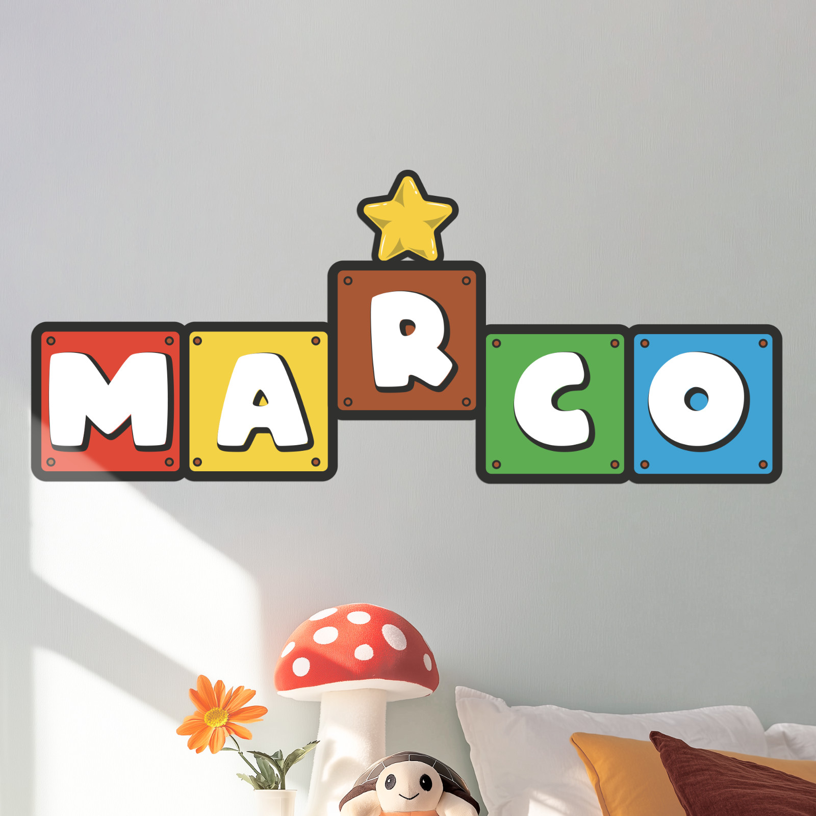 Custom Arcade Name I Vinyl Sticker for Kids I Nursery Wall Decal I Multi-Size