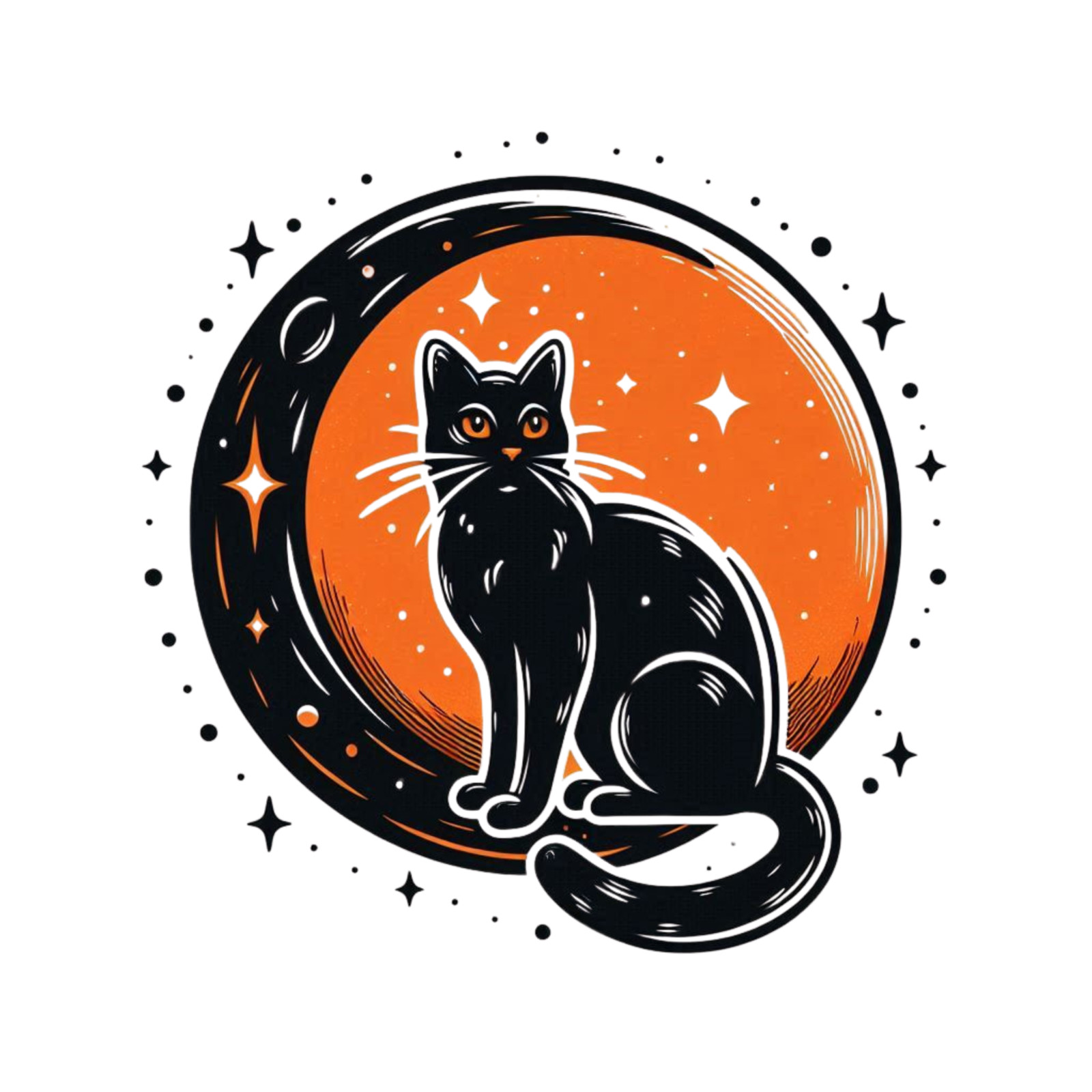 Wall Decal Sticker Black Cat Wall Sticker 18X18cm Large