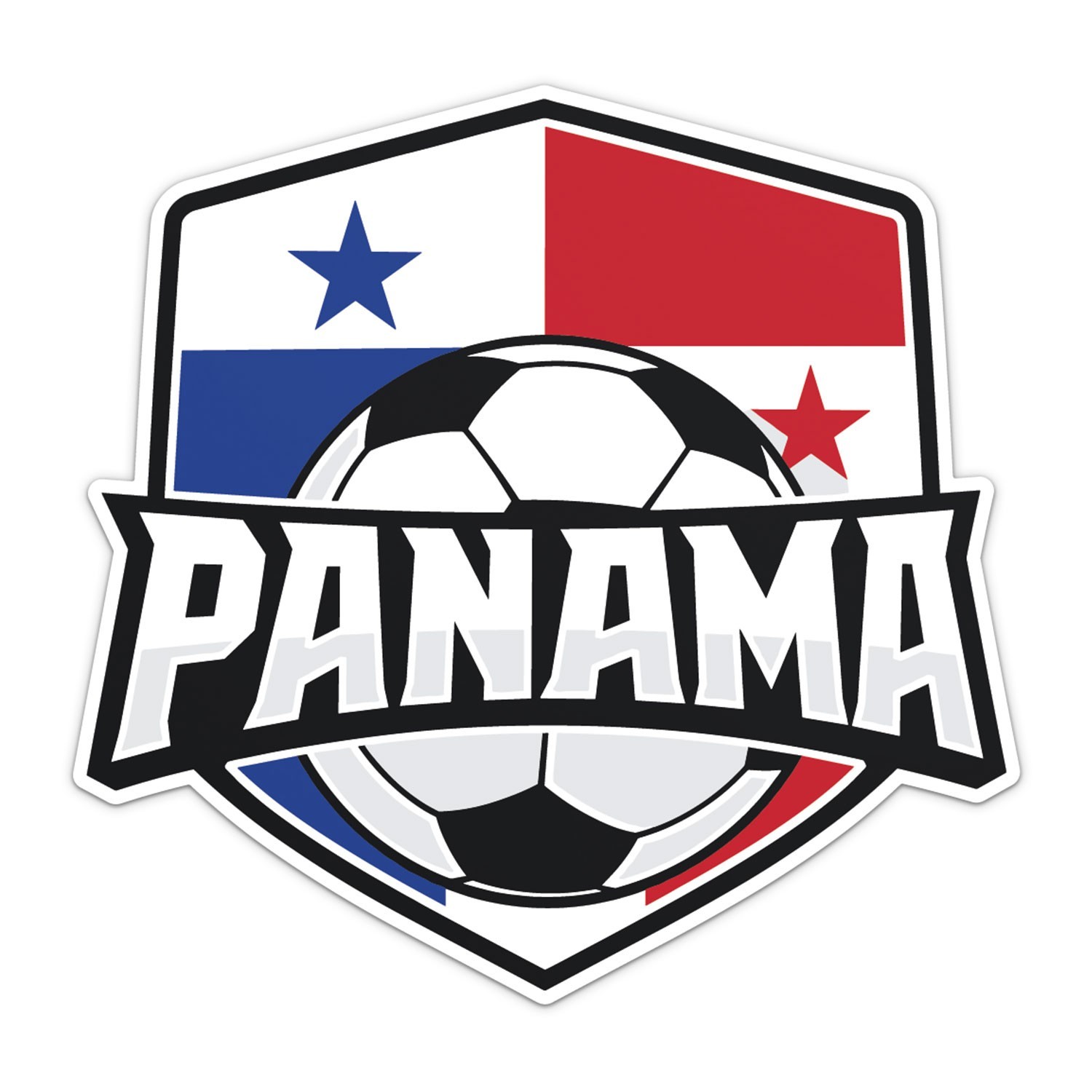 Panama Flag Soccer National Football Team Sticker Car Bumper Vinyl Decal