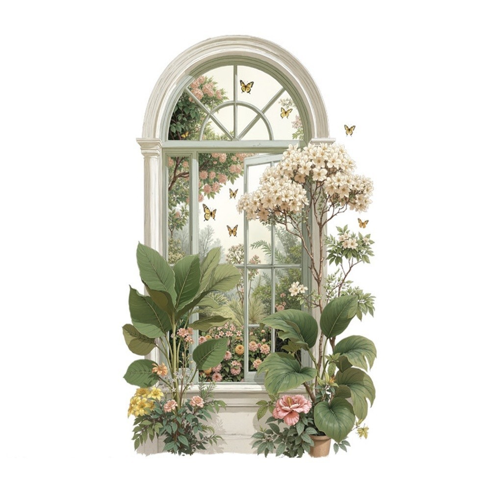 Decor For Any Area 3D Wall Sticker Green Plant Decor Easy To Apply Sticker