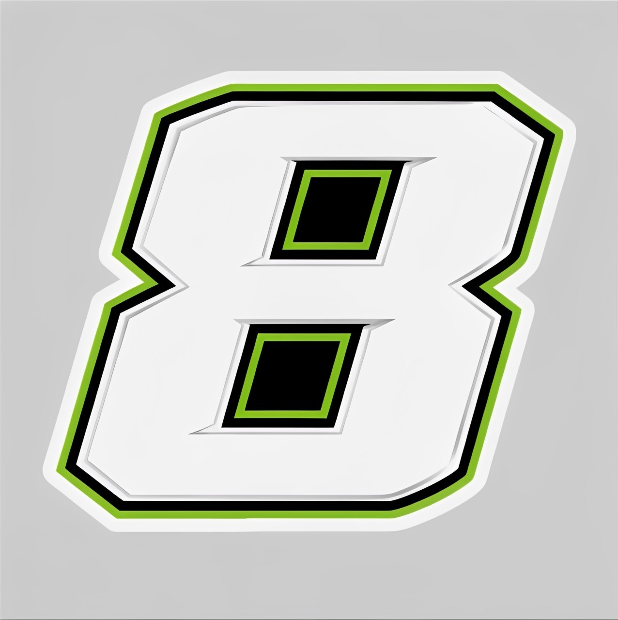 Kyle Busch Number 8 Logo Decal Sticker Car Truck Wall Mirror Phone Tumbler B