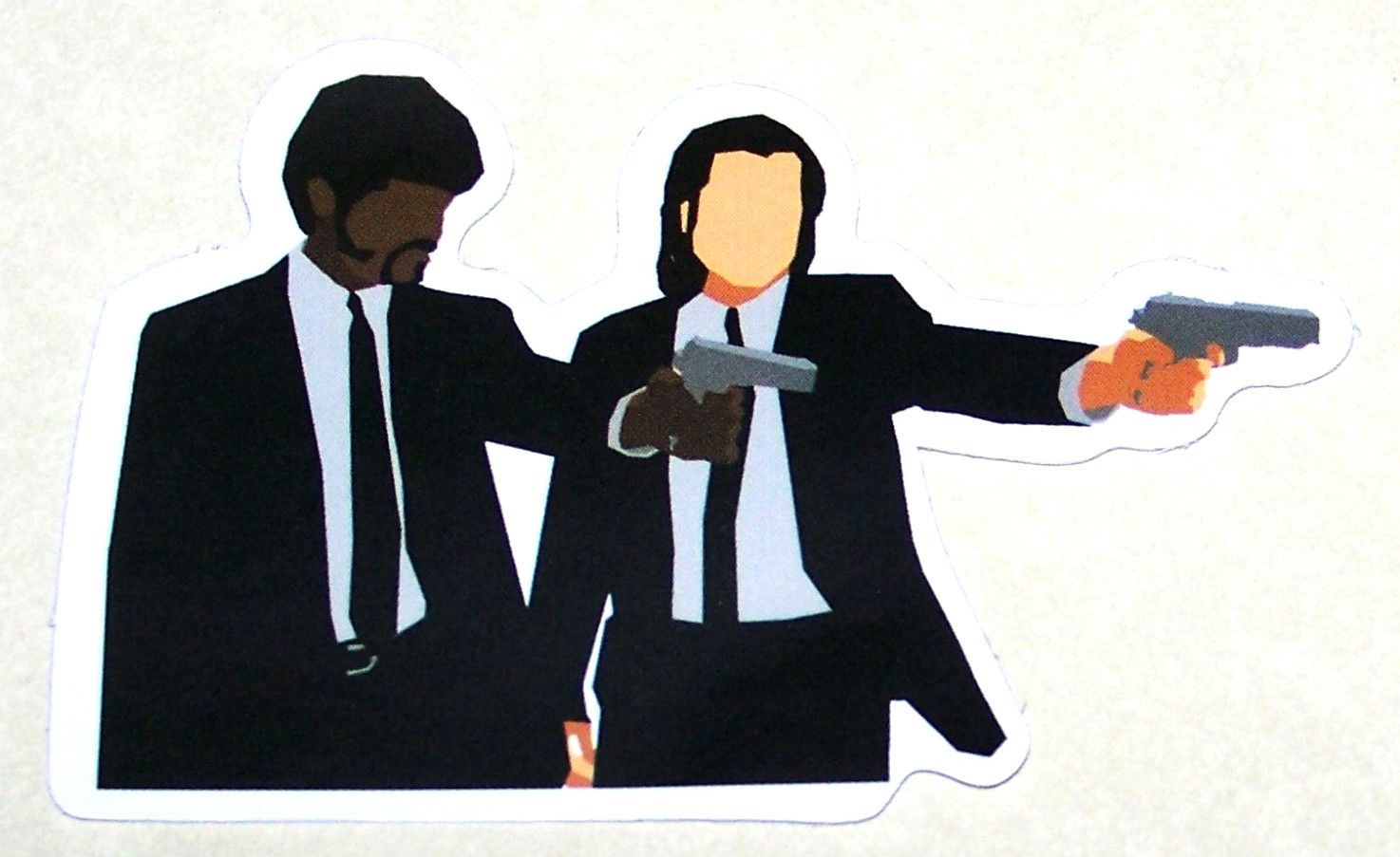 Pulp Fiction Jules & Vincent Cut Sticker Decal Movie Tarantino Film PULP FICTION