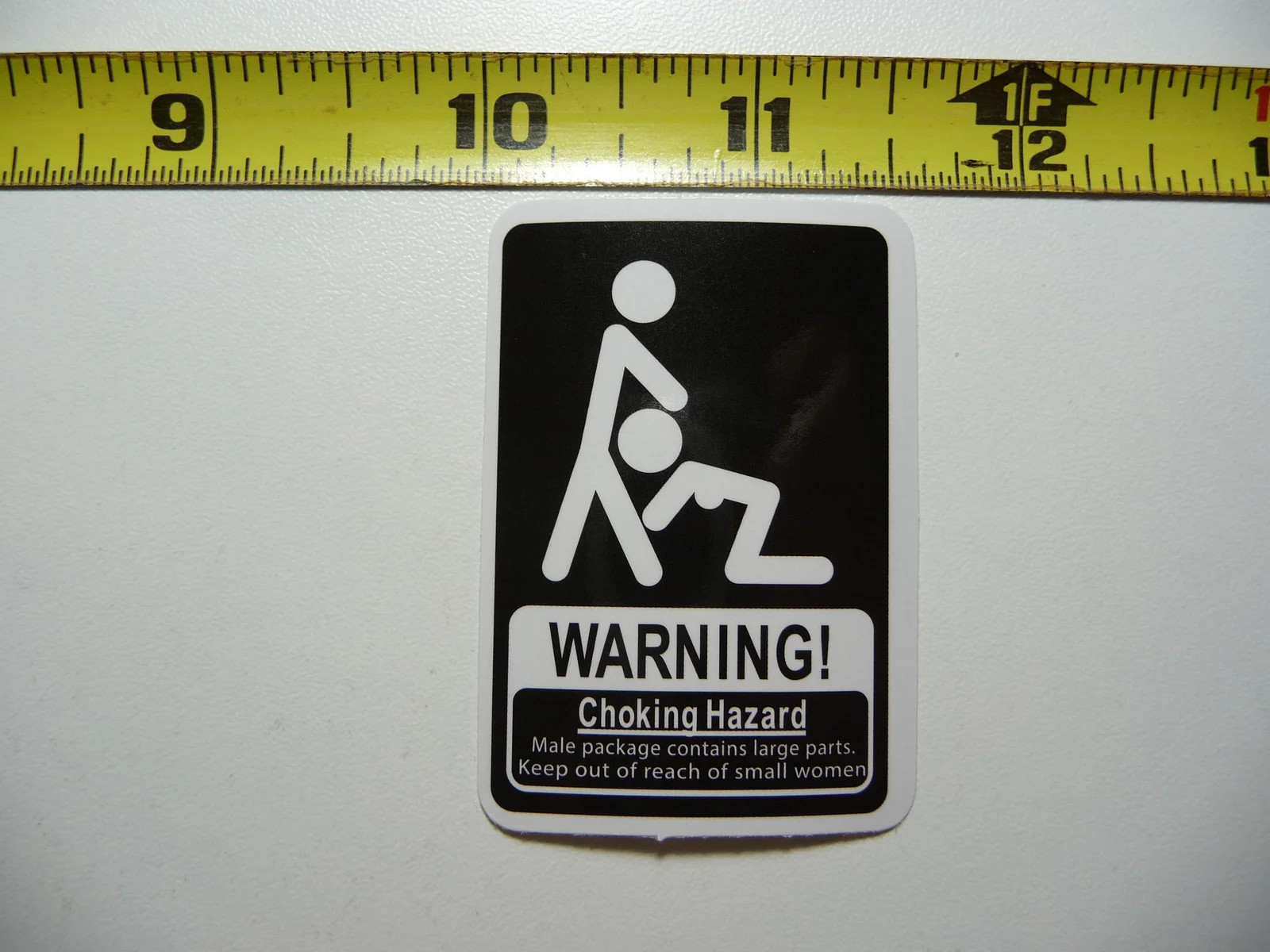WARNING MAKE CHOKING HAZARD FUNNY ORAL SMALL STICKER DECAL ART WINDOW SKATEBOARD
