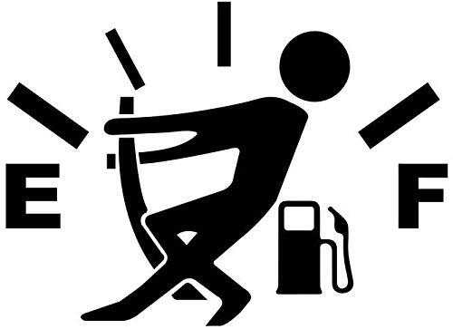 CMI DD970 Gas Gauge Empty Full Decal Sticker | 5.5-Inches by 4-Inches | Premium