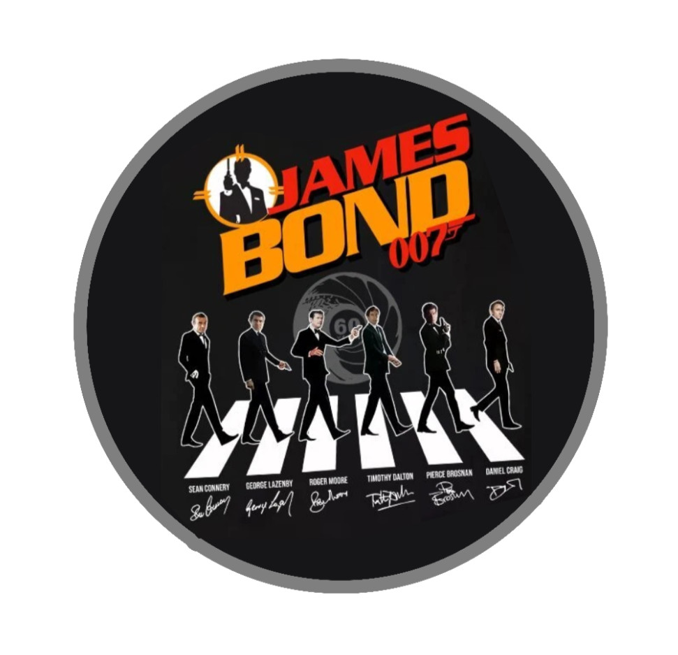 James Bond 007 (Signatures) – 4″ Handmade Vinyl Decal Vehicle Laptop Cooler 26
