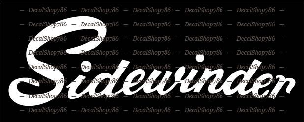 Sidewinder Boats -Outdoor Sports- Vinyl Die-Cut Peel N’ Stick Decals & Stickers
