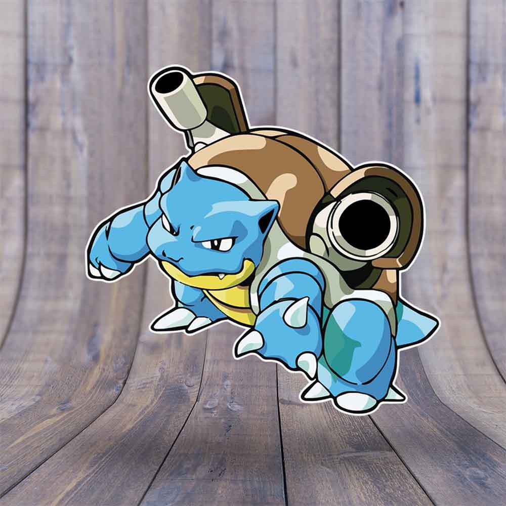 Pokemon Blastoise Anime Vinyl Sticker – Car Window Decal | USA Made | Sizes