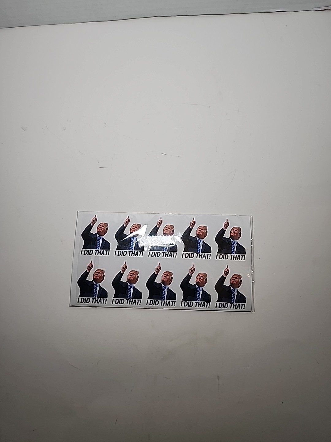 100 PCs “I did that” Trump Sticker Pack Trump Meme Trump Decals – 1 x 1.2″