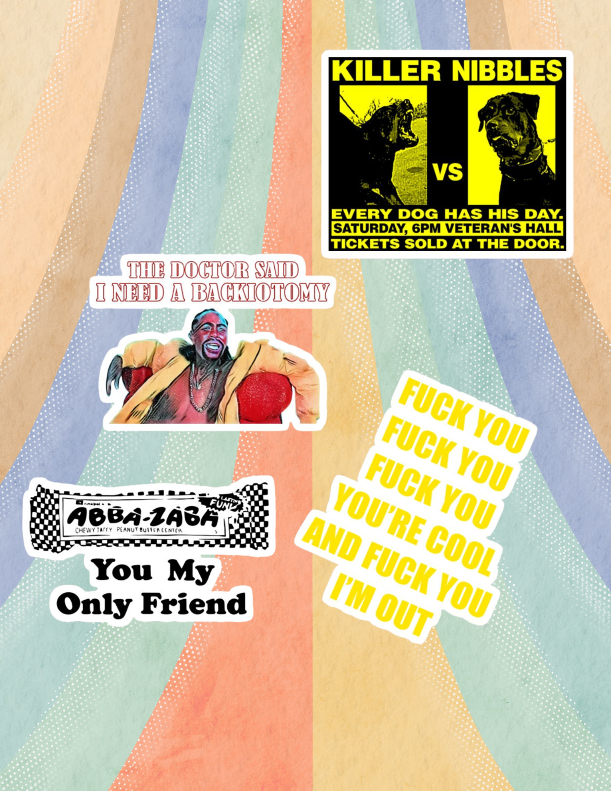 Half Baked 90’s Movie 4pc Sticker Pack