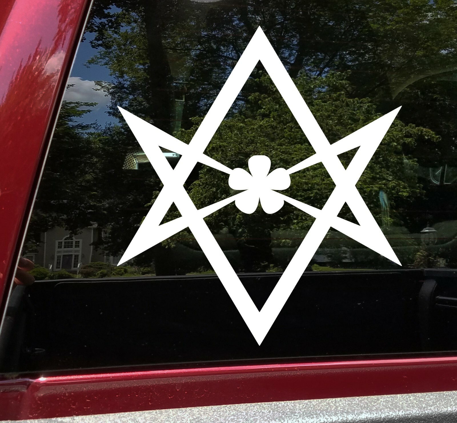 Thelema Hexagram Vinyl Decal – Unicursal Occult Symbol Crowley – Die Cut Sticker