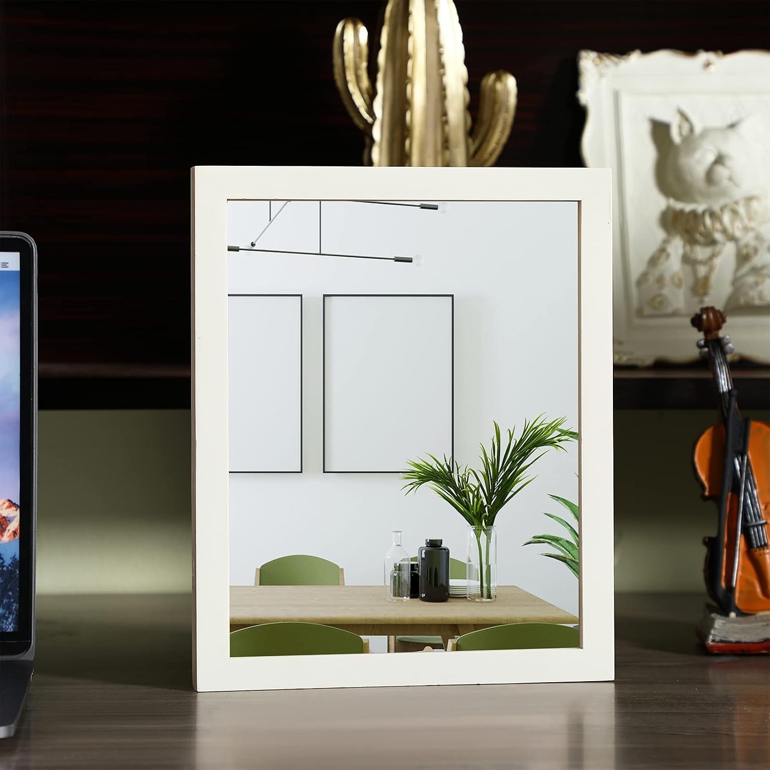 Modern Rectangular 10-Piece Flexible Mirror Tiles – Stickers for Home Styling