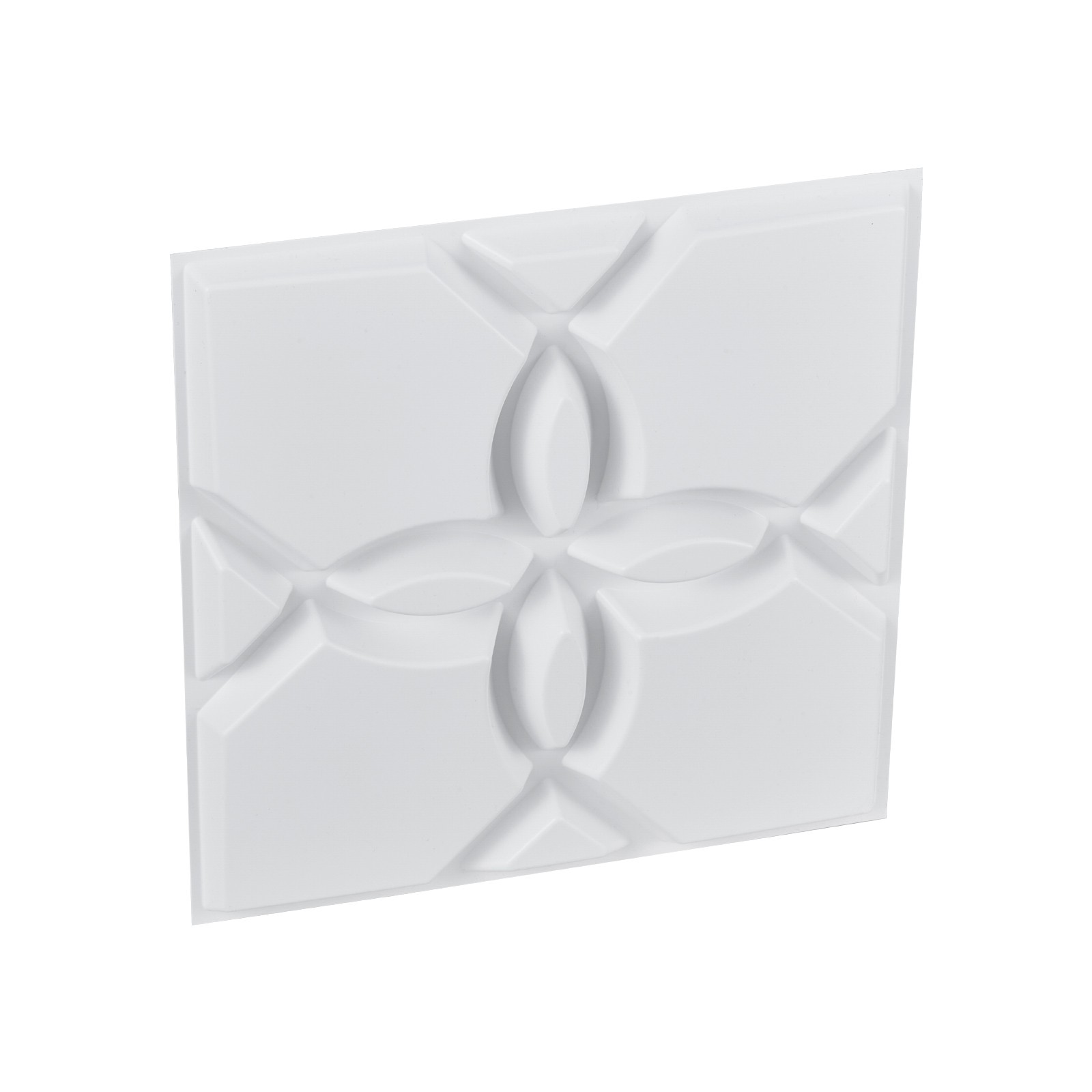 33 Pack White 3D Wall Panels Decorative PVC Tiles 11.8″ X 11.81″ Floral Design